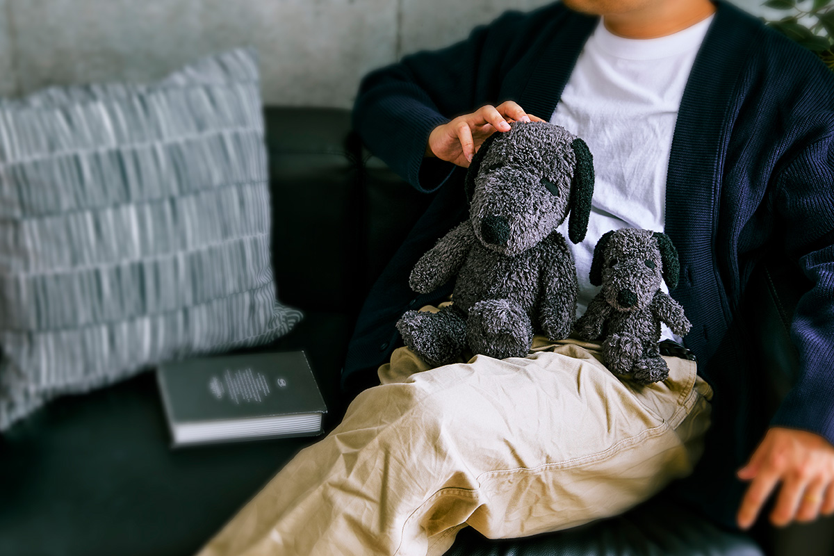 Hello! MY Snoopy チャコール×ブラック 2サイズ