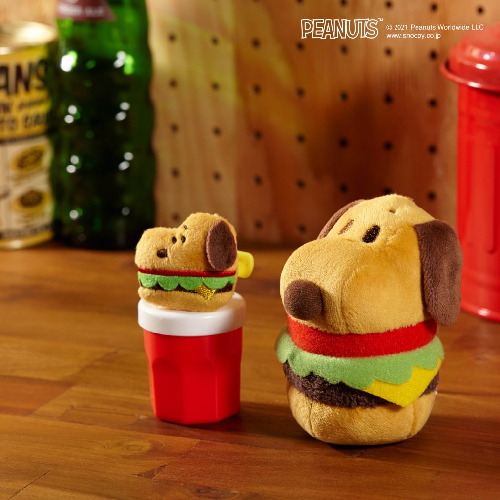 Peanuts スヌーピー ポップコーン ハンバーガー ぬいバッジ キーチェーンマスコット ぬいぐるみのセキグチ Peanuts スヌーピー ポップコーン ハンバーガー ぬいバッジ キーチェーンマスコット ぬいぐるみのセキグチ